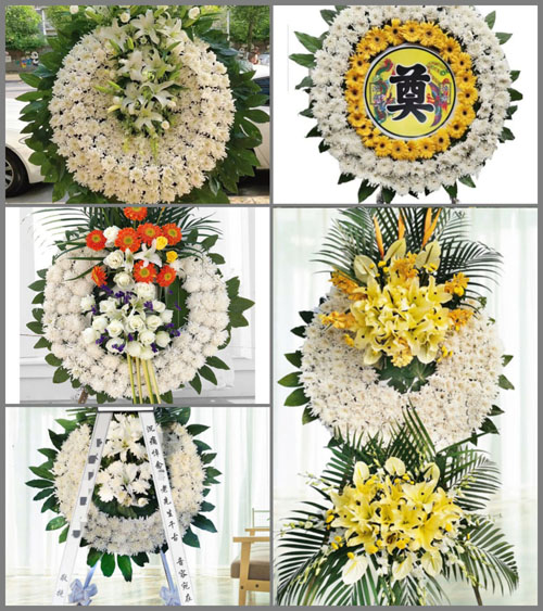 山东青岛黄岛区宝山镇下柴村花圈速递